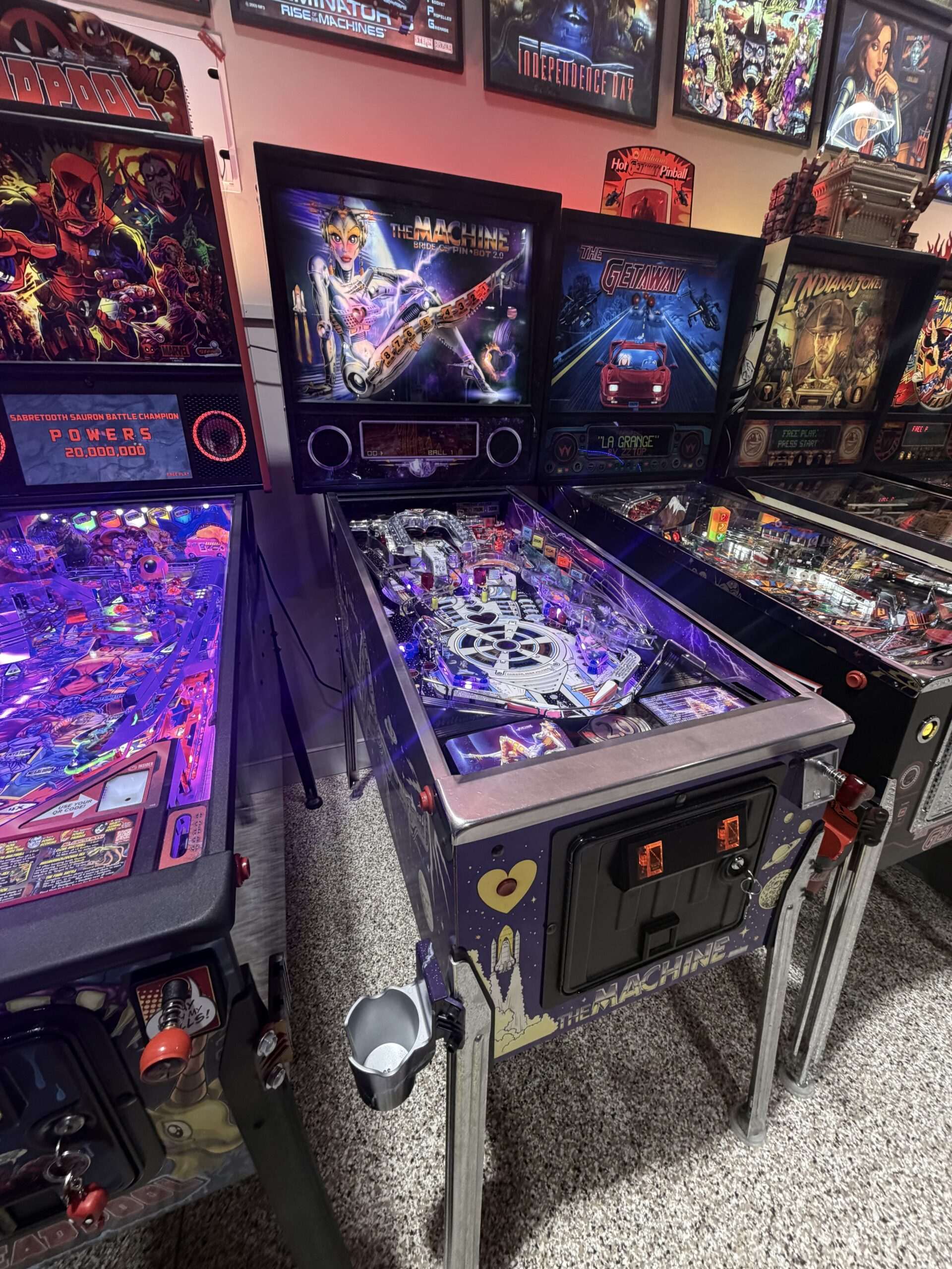 Fully Built, Diamond Plate Playfield, Loaded Mods, Domestic Machine
